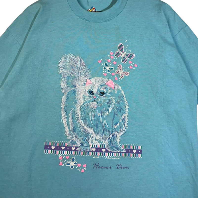 Vintage Hoover Dam Persian Cat Graphic T-Shirt