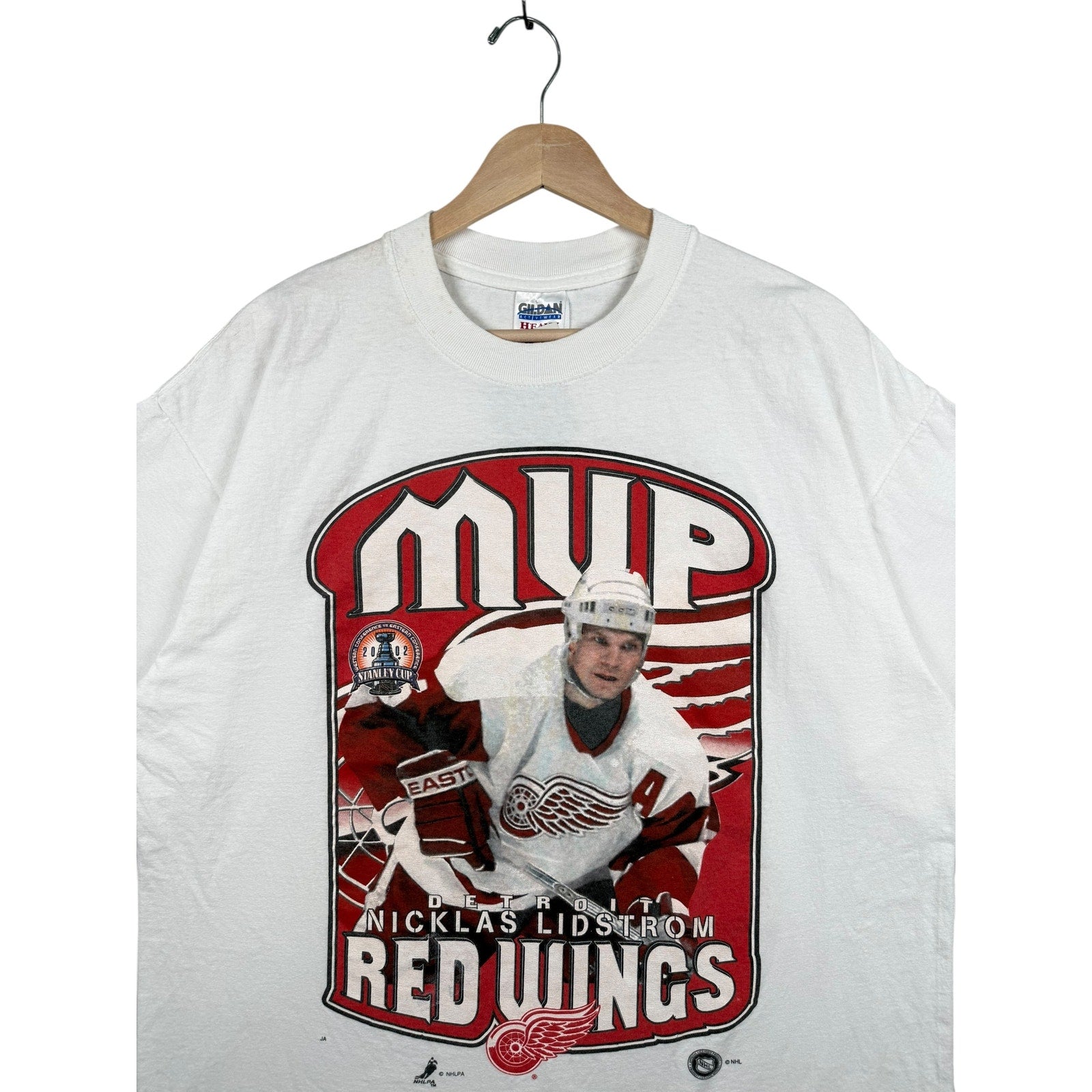 Vintage Detroit Red Wings MVP Nicklas Lidstrom NHL T-Shirt