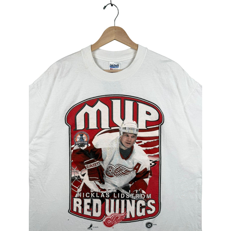 Vintage Detroit Red Wings MVP Nicklas Lidstrom NHL T-Shirt