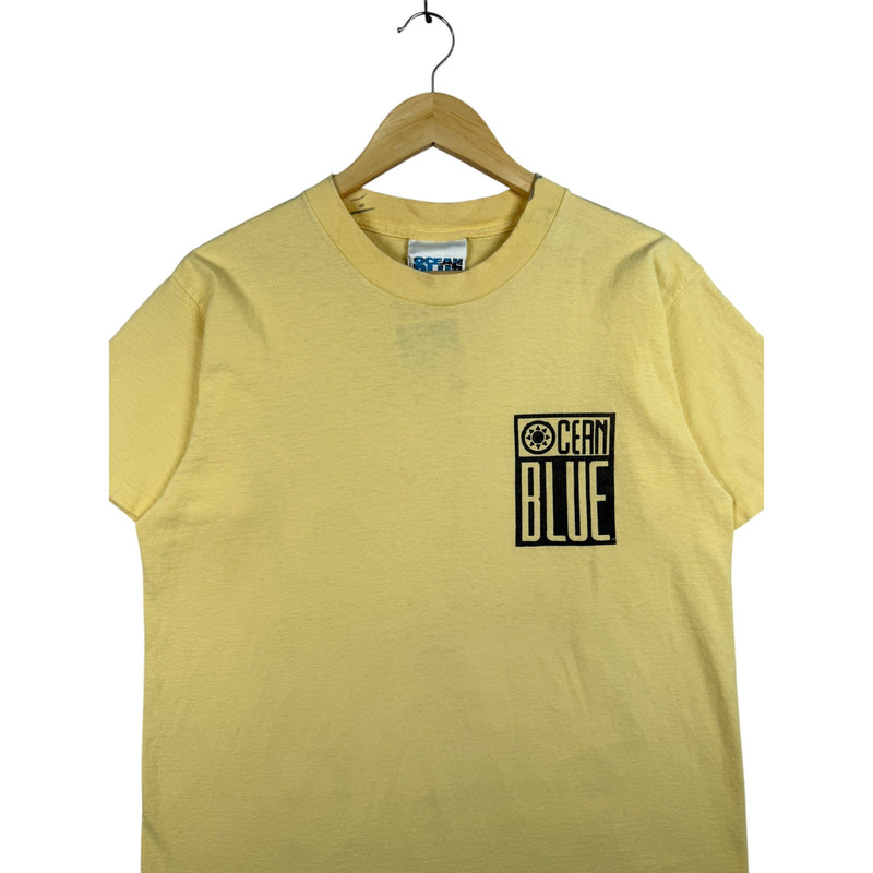 Vintage Ocean Blue Surfing Graphic T-Shirt
