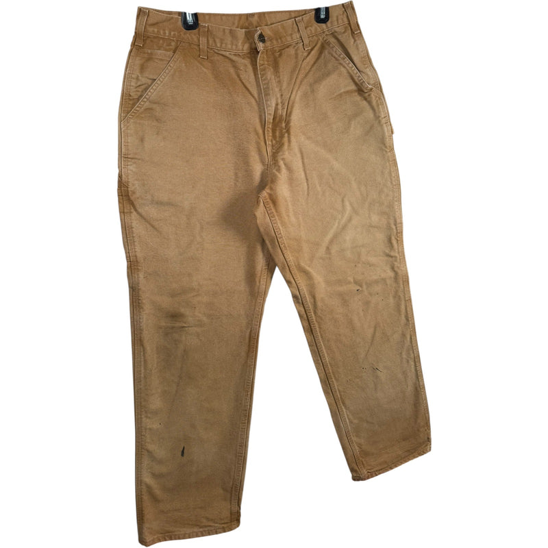 Vintage Carhartt Carpenter Canvas Utility Work Pants 36