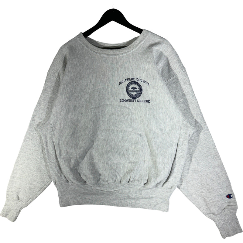 Vintage Champion Delaware County Community College Crewneck