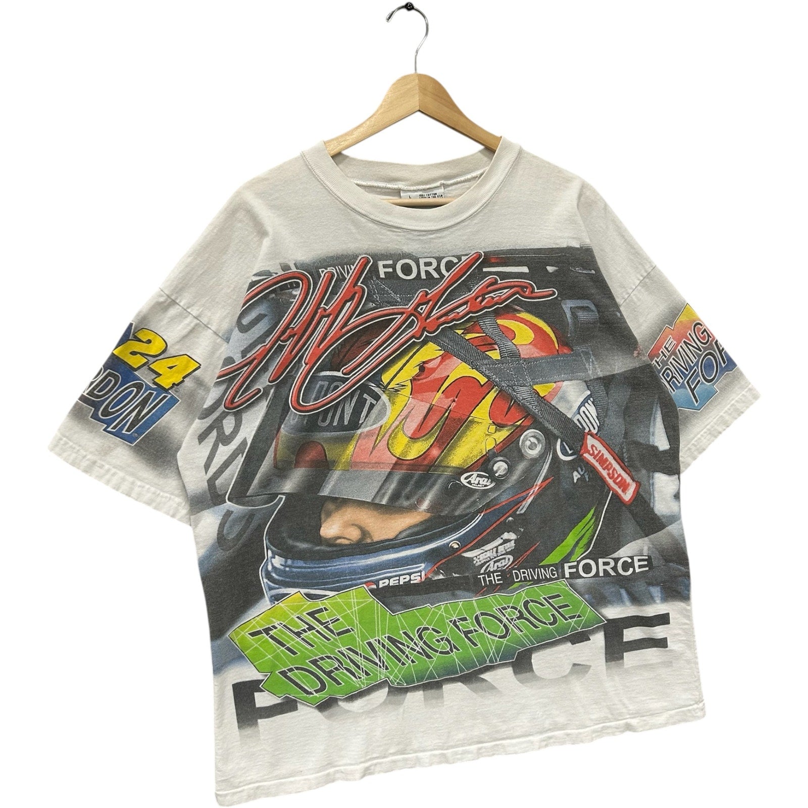 Vintage Jeff Gordon #24 The Driving Force AOP NASCAR Tee