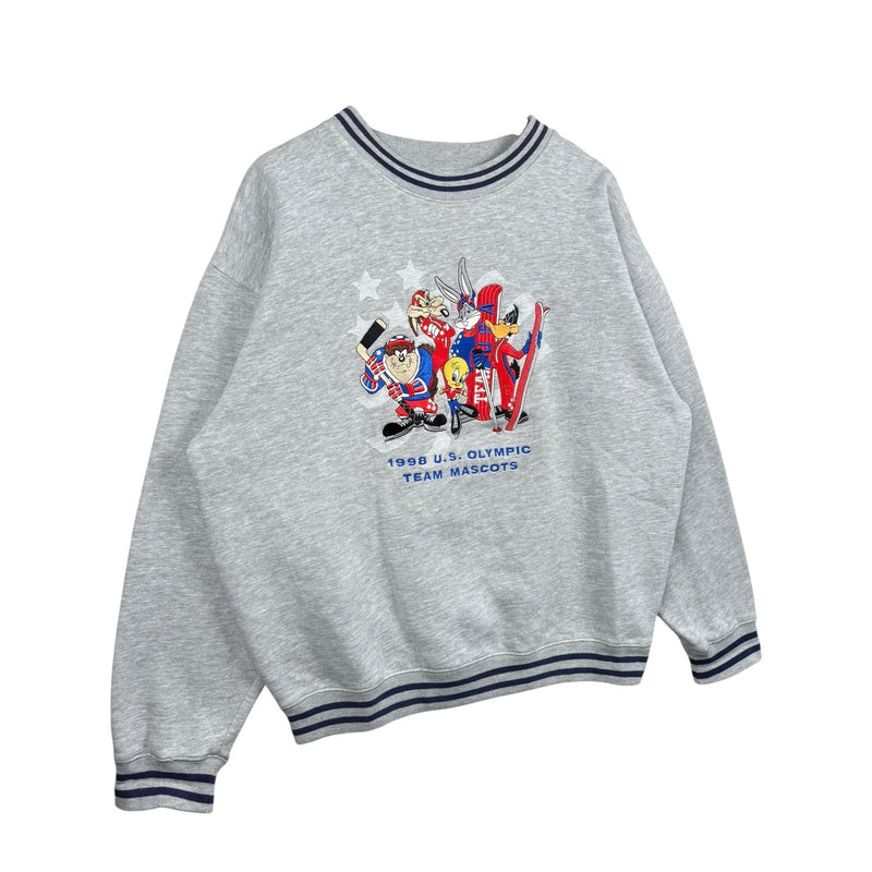 Vintage Warner Bros U.S. Olympic Team Mascots Looney Tunes Crewneck