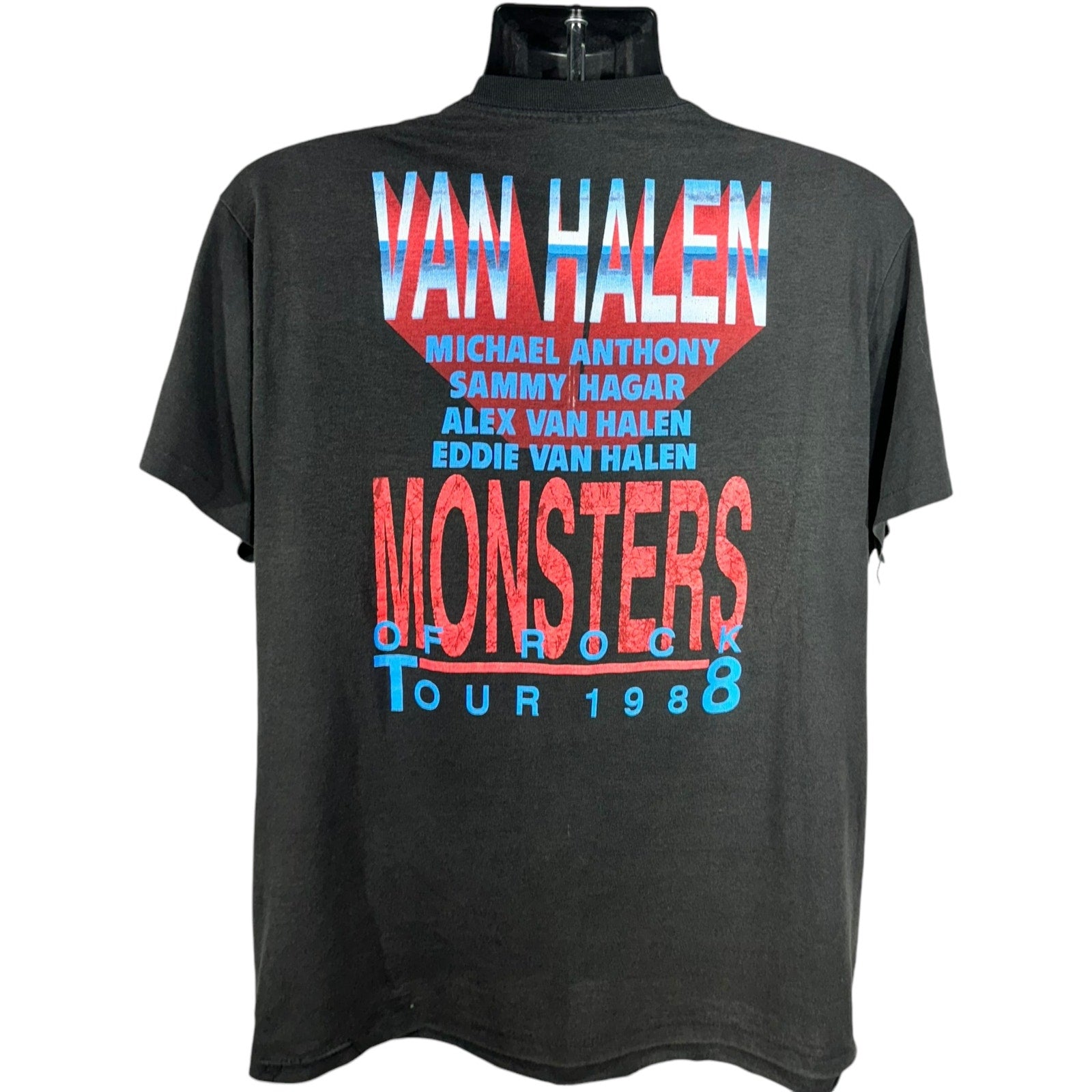 Vintage Van Halen Monsters of Rock Tour Tee 1988