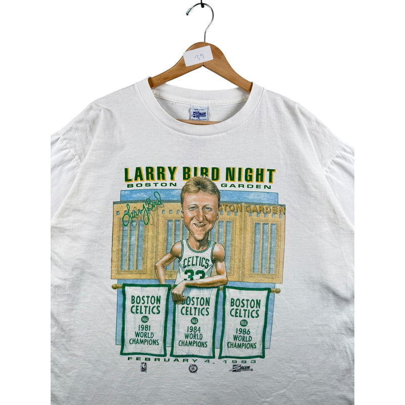 Vintage NBA Larry Bird Night Boston Garden T-Shirt