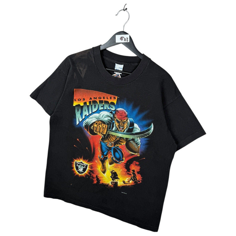 Vintage Los Angeles Raiders Pirate Warrior NFL T-Shirt
