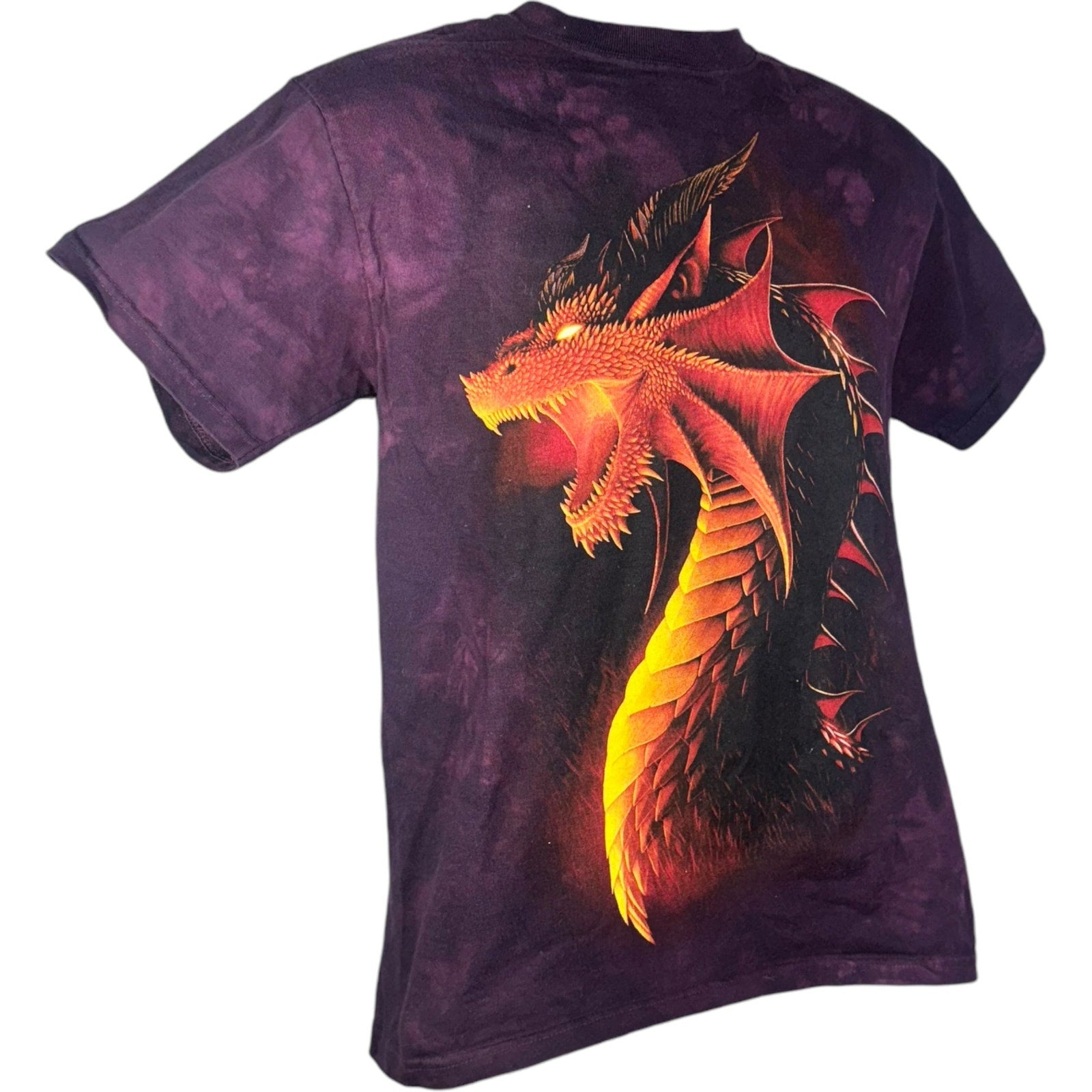 Vintage Big Print Dragon Tie Dye Tee