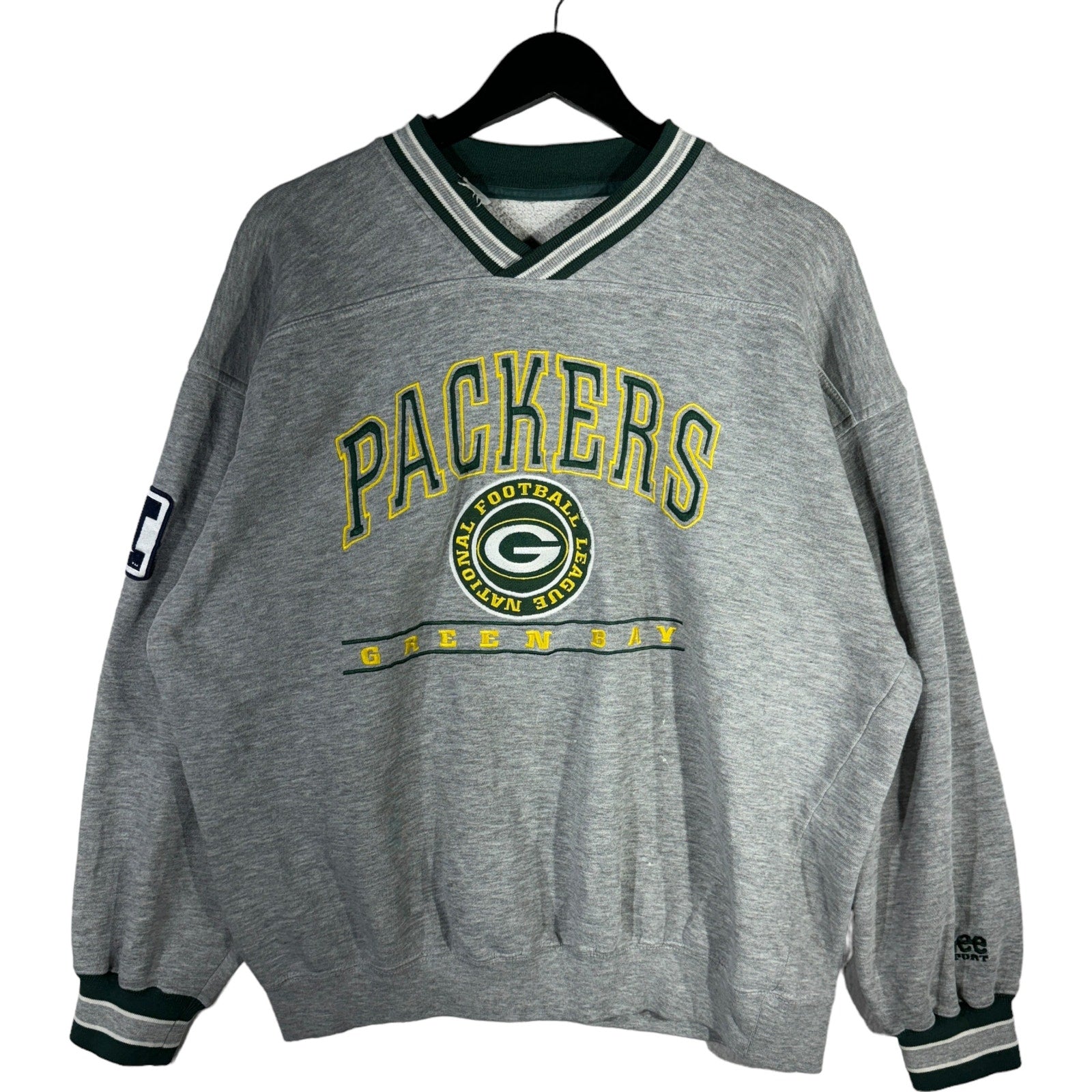 Vintage Green Bay Packers Logo Crewneck