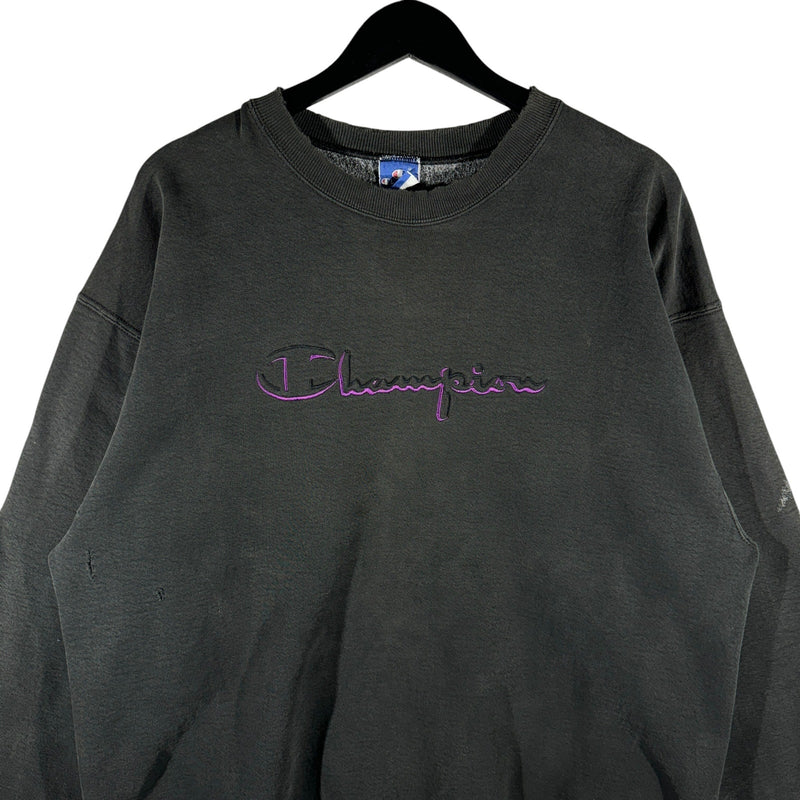 Vintage Champion Embroidered Spellout Crewneck