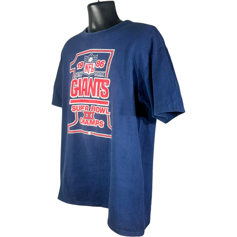 Vintage Starter NY Giants Super Bowl 21 Champs NFL Tee '86