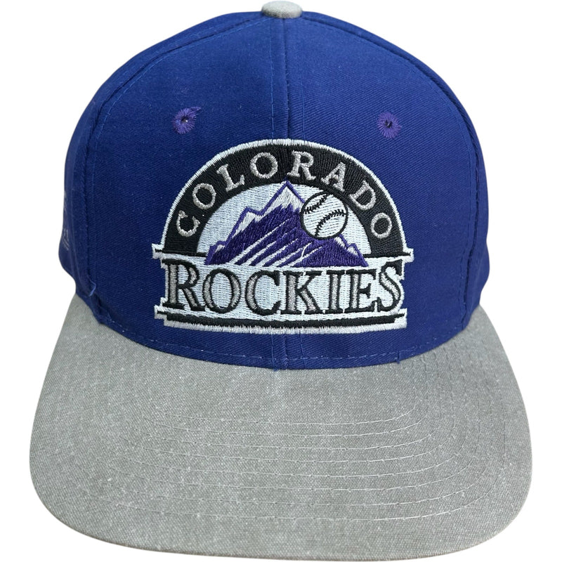 Vintage Colorado Rockies Logo MLB Snapback Hat