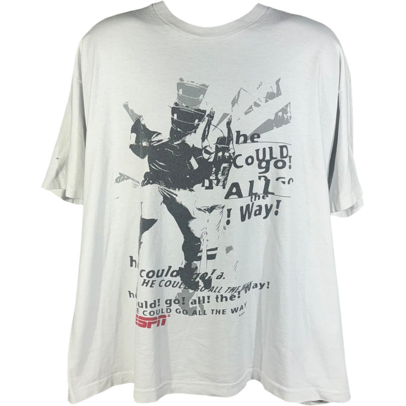 Vintage ESPN "He Could Go All The Way!" Football Tee