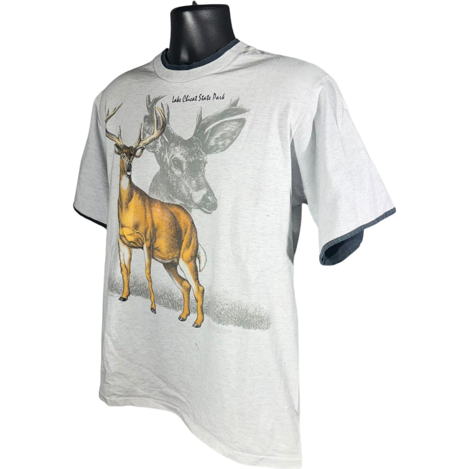 Vintage Lake Chicat Park Deer Souvenir Tee