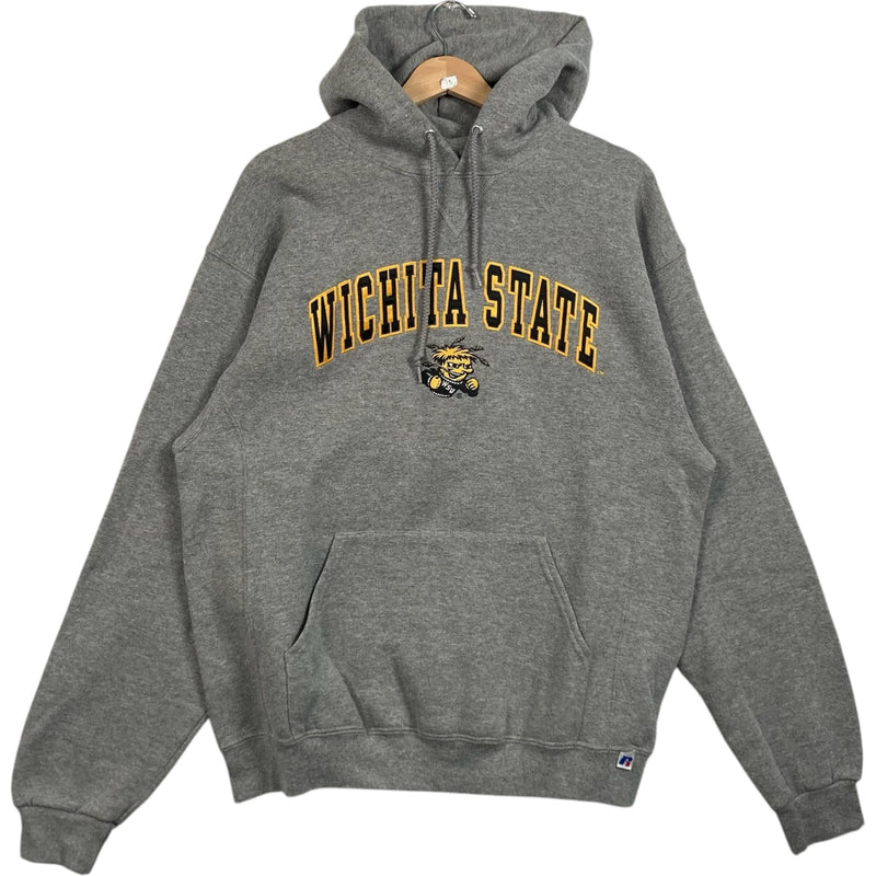 Vintage Russell Wichita State University Arch Spellout Hoodie