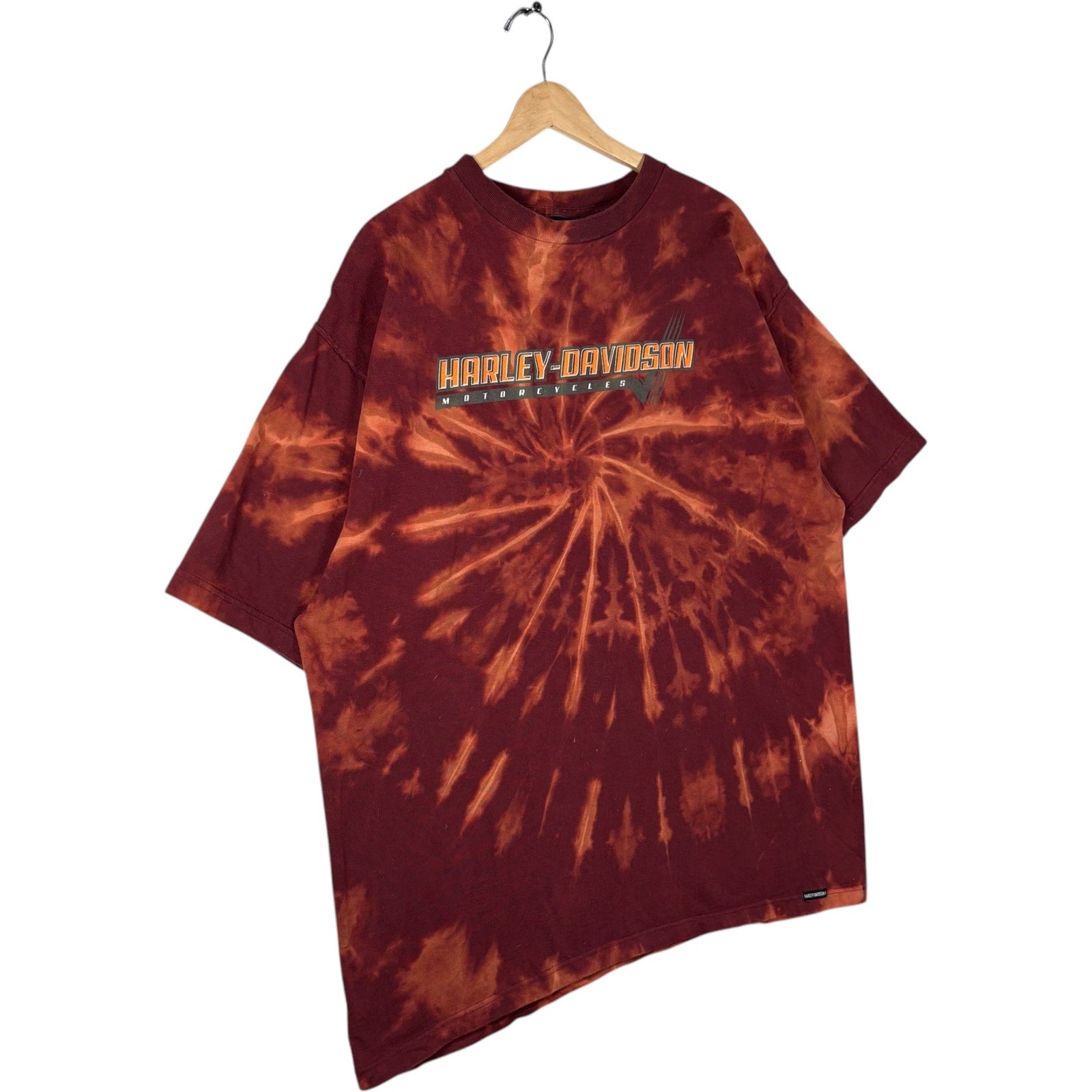 Vintage Harley Davidson Spellout Tie Dye Tee