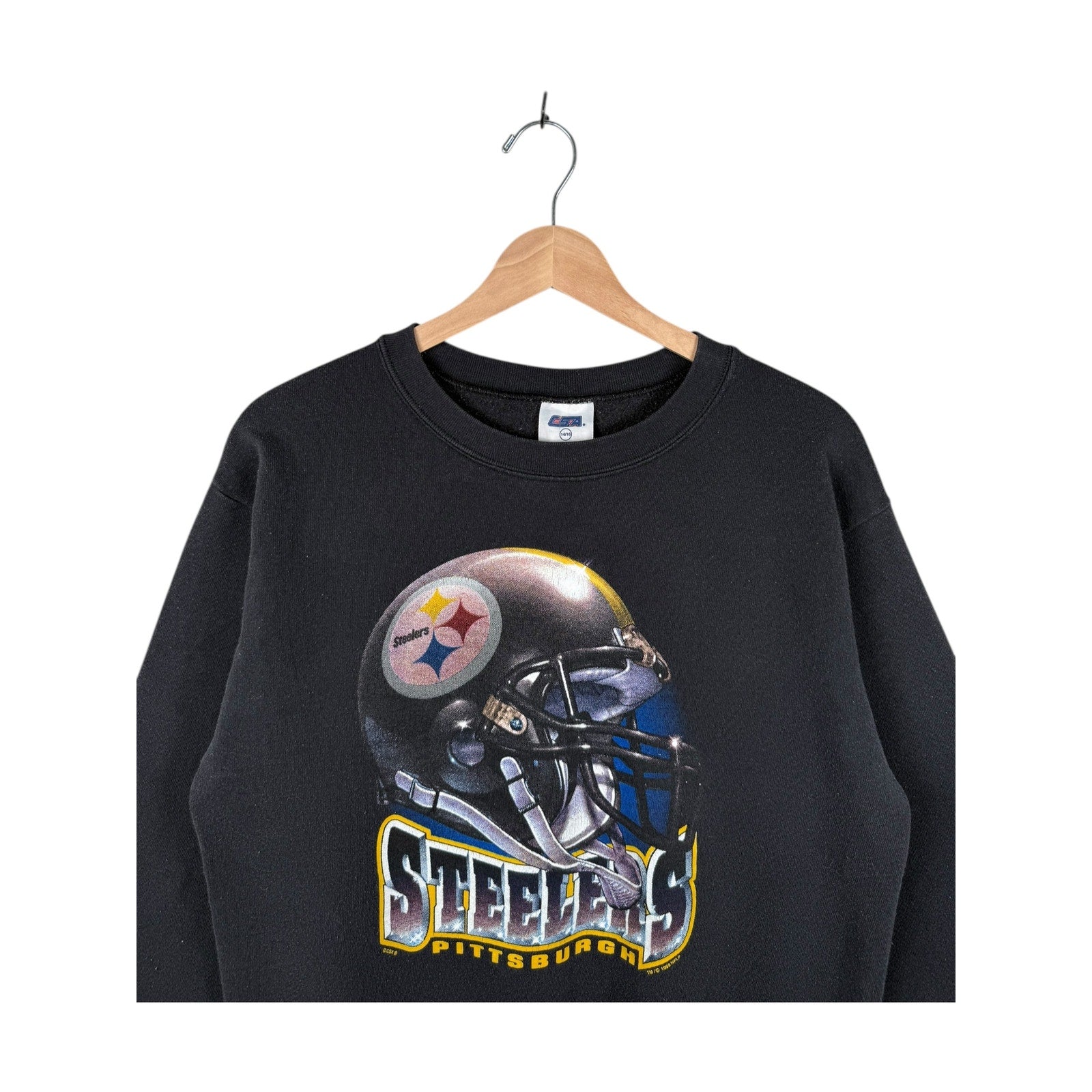 Vintage Pittsburgh Steelers Helmet NFL Crewneck