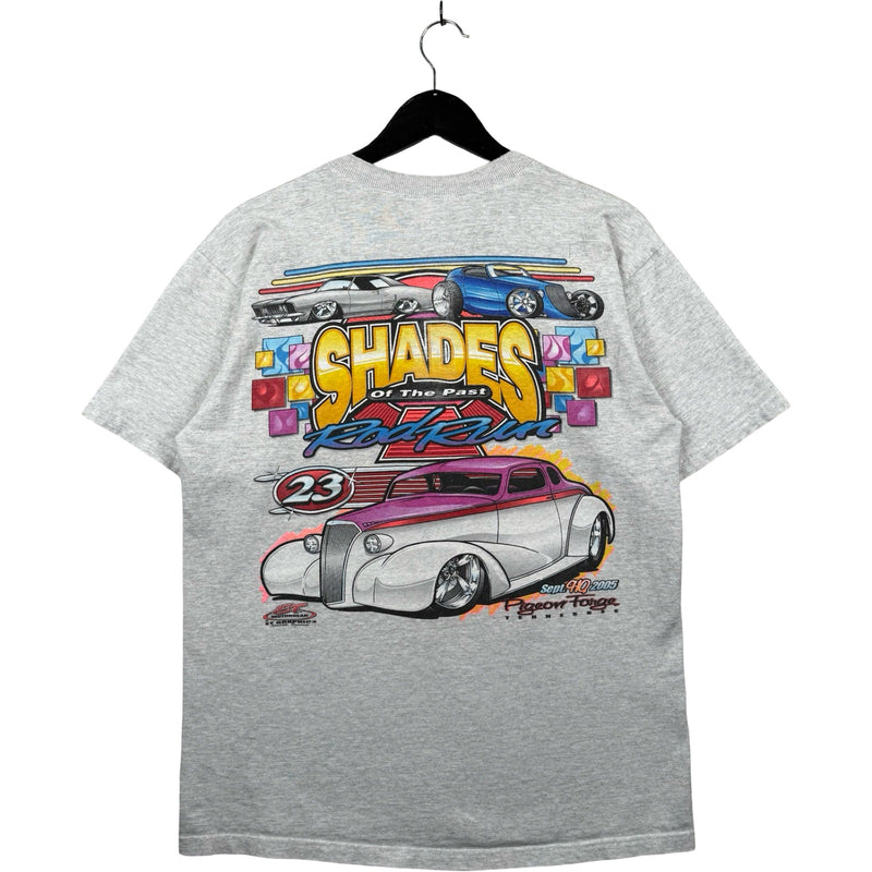 Vintage Shades of the Past Rod Run 23 Car Show Henley T-Shirt