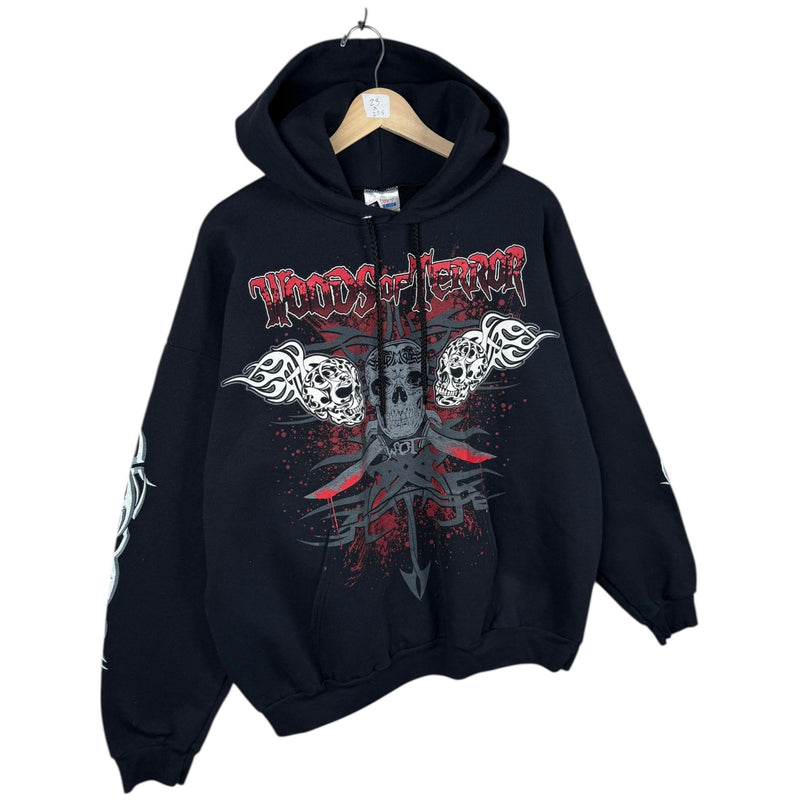 Vintage Woods of Terror Skulls & Tribal Hoodie