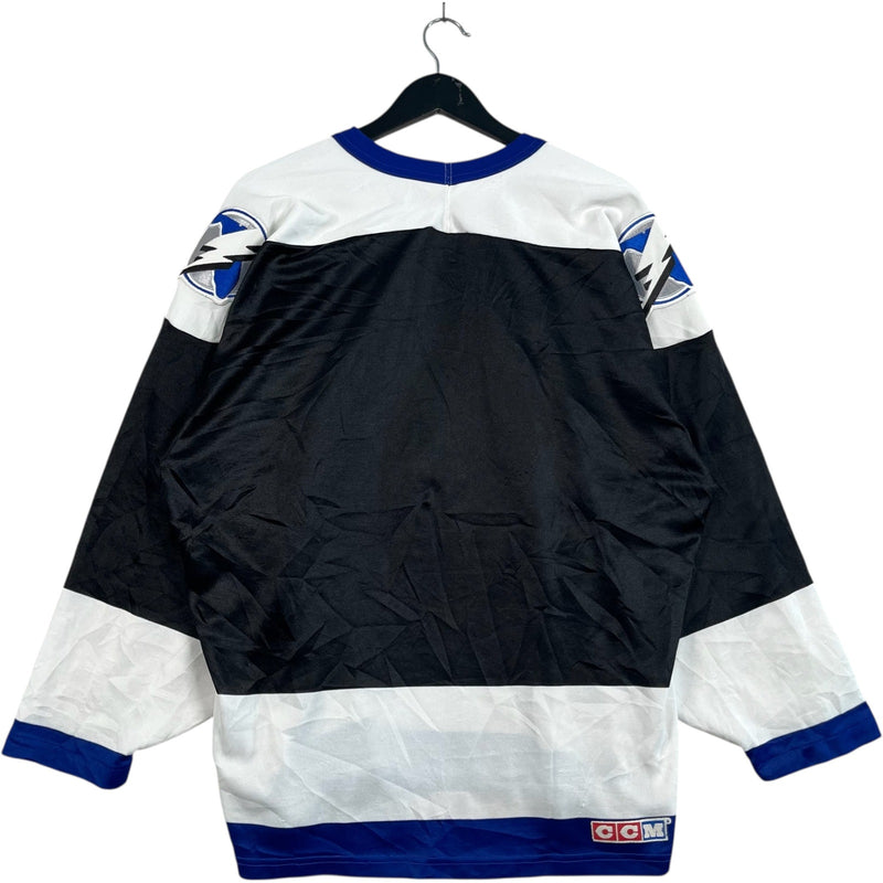 Vintage Tampa Bay Lightning Spellout Logo NHL Jersey