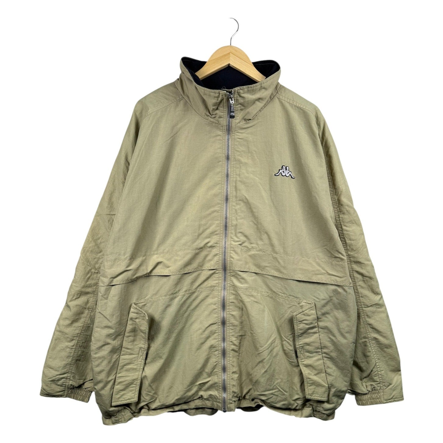 Vintage Kappa High collar Full Zip Up Light Jacket
