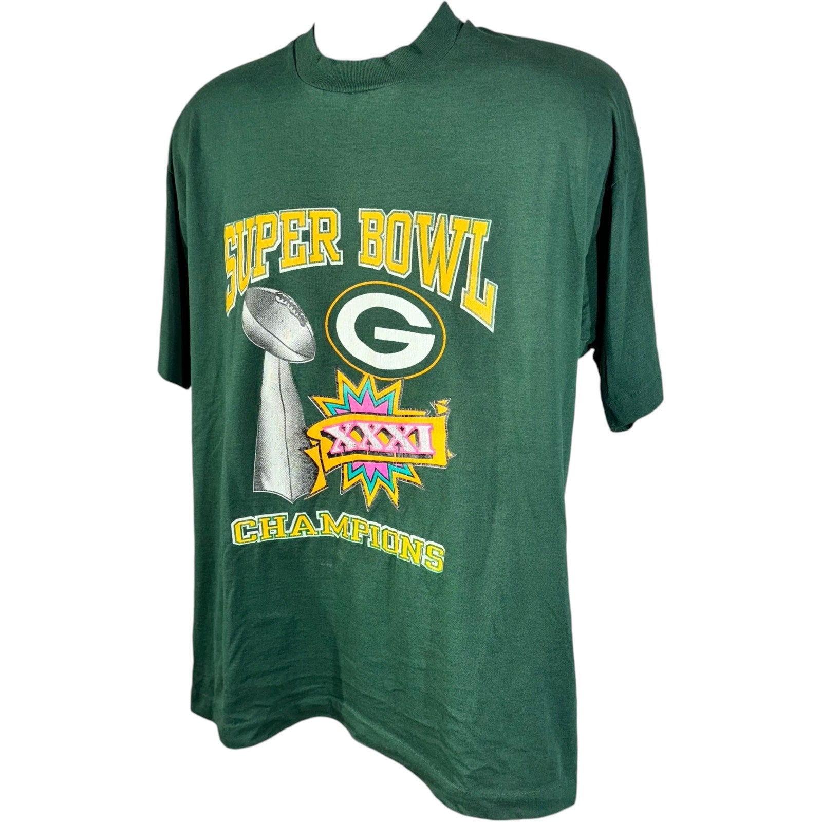 Vintage Green Bay Packers Super Bowl 31 Champs Tee 90s