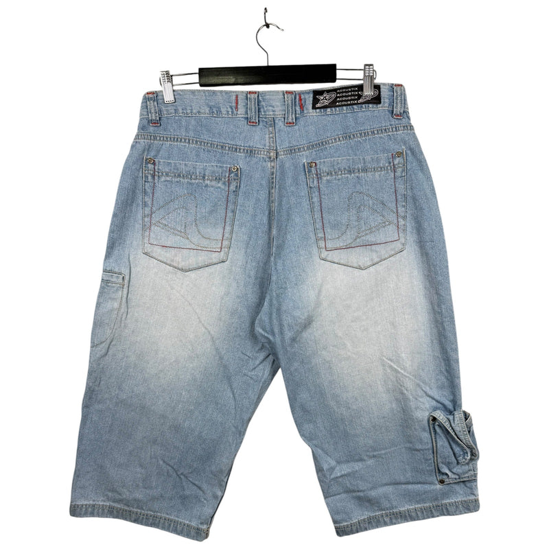 Vintage Straight Leg Bermuda Jean Denim Shorts 36