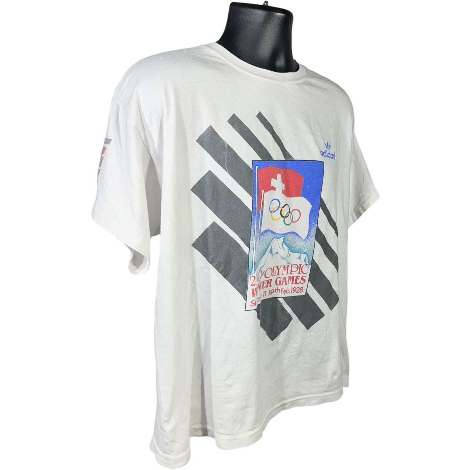 Vintage Adidas 2nd Olympic Winter Games Tribute Tee