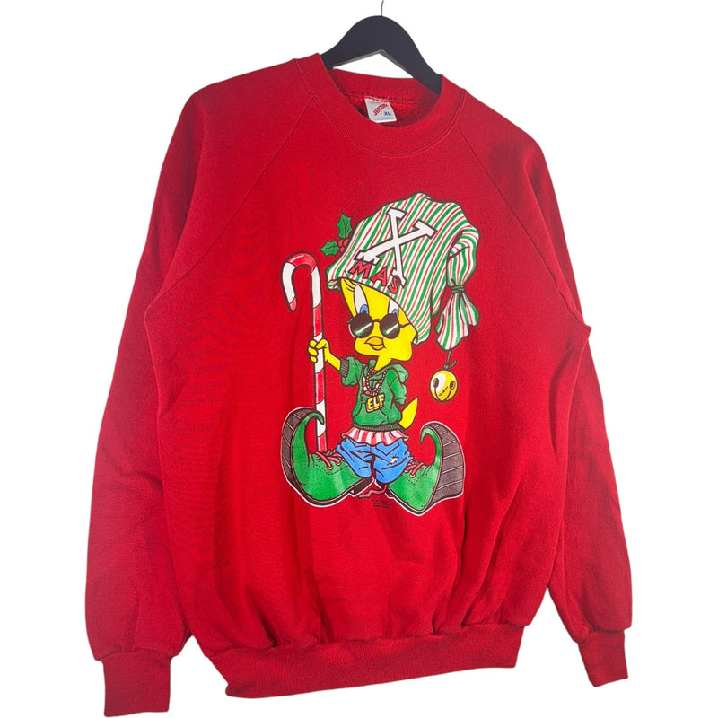 Vintage Looney Tunes Tweety Bird Christmas Crewneck 90s