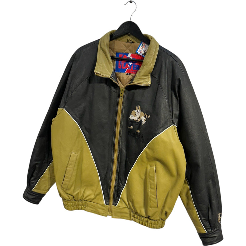 Vintage Pro Player Purdue Boilermakers Bomber Jacket