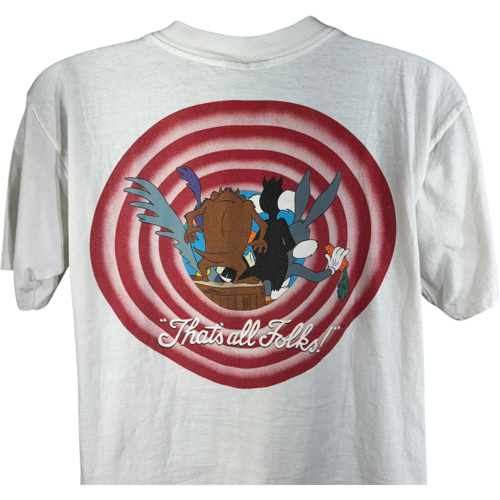 Vintage Looney Tunes "That's All Folks" Logo Tee