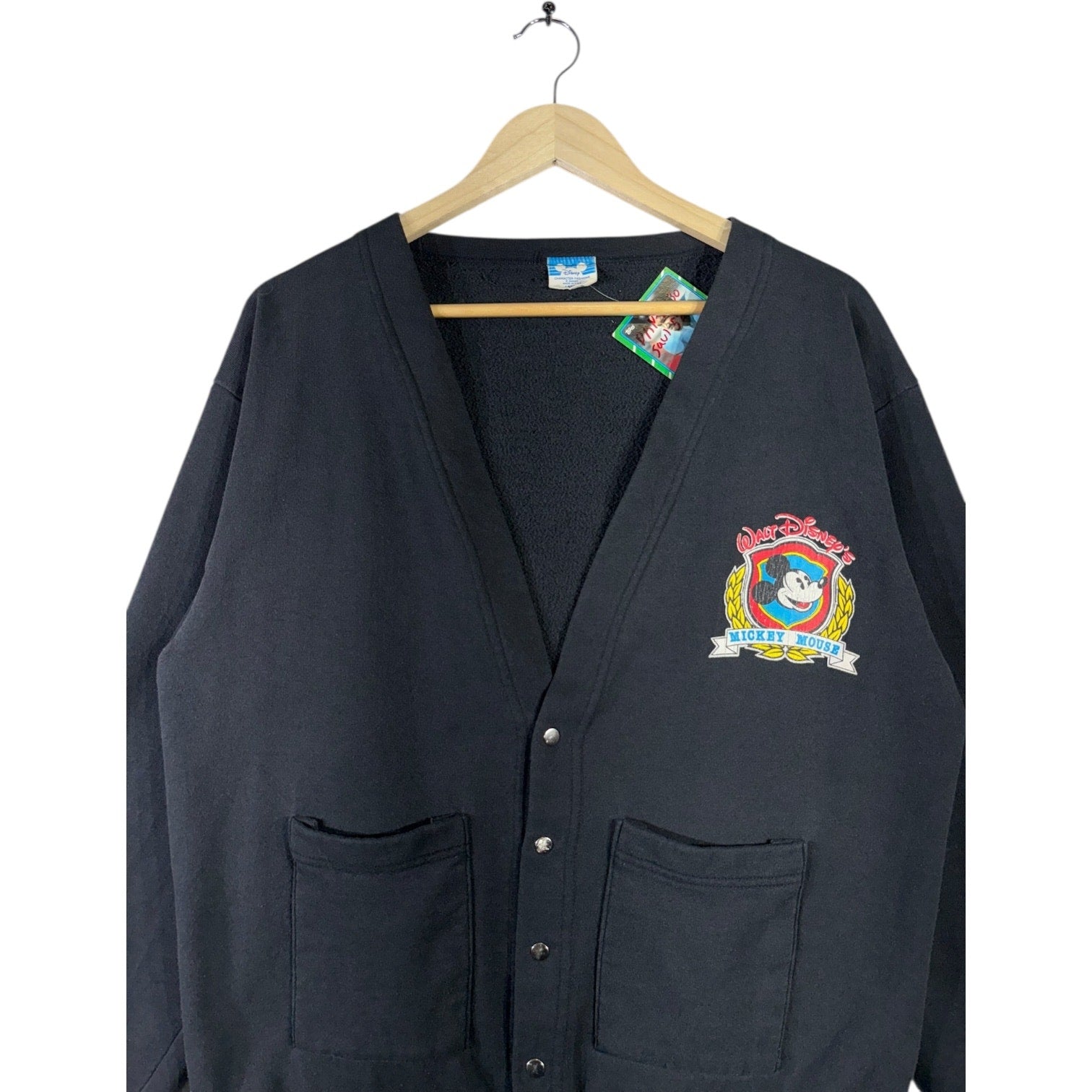 Vintage Walt Disney Mickey Mouse Button Up Cardigan Sweater