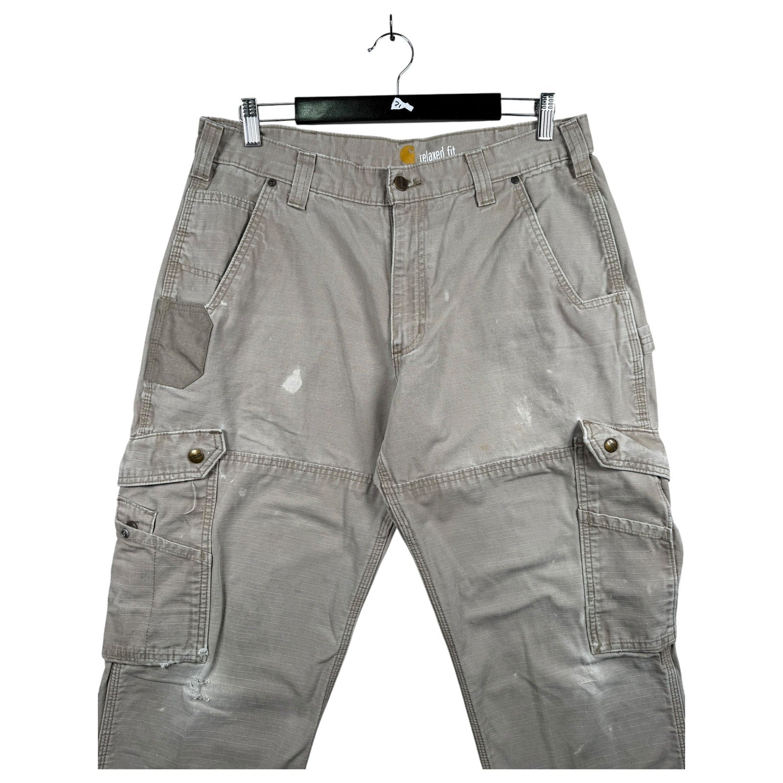 Vintage Carhartt Workwear Cargo Carpenter Pants 35x32