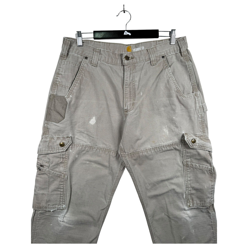 Vintage Carhartt Workwear Cargo Carpenter Pants 35x32