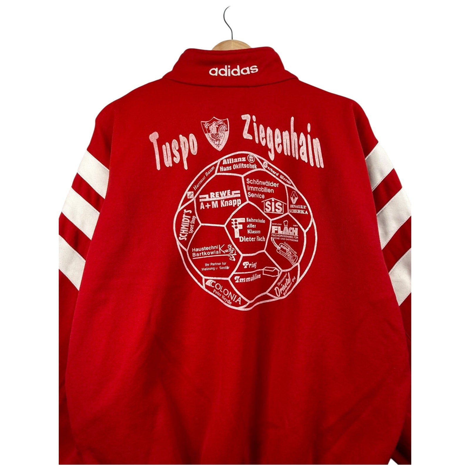 Vintage Adidas Tuspo Ziegenhain Full Zip Soccer Track Jacket