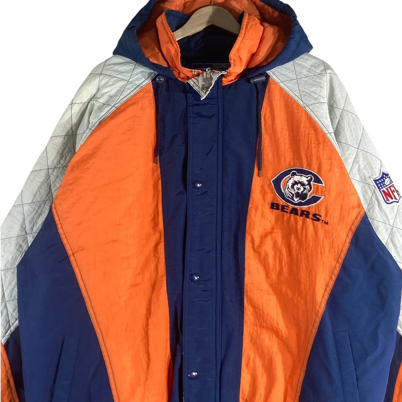 Vintage Starter Chicago Bears NFL Hooded Quilted Jacket