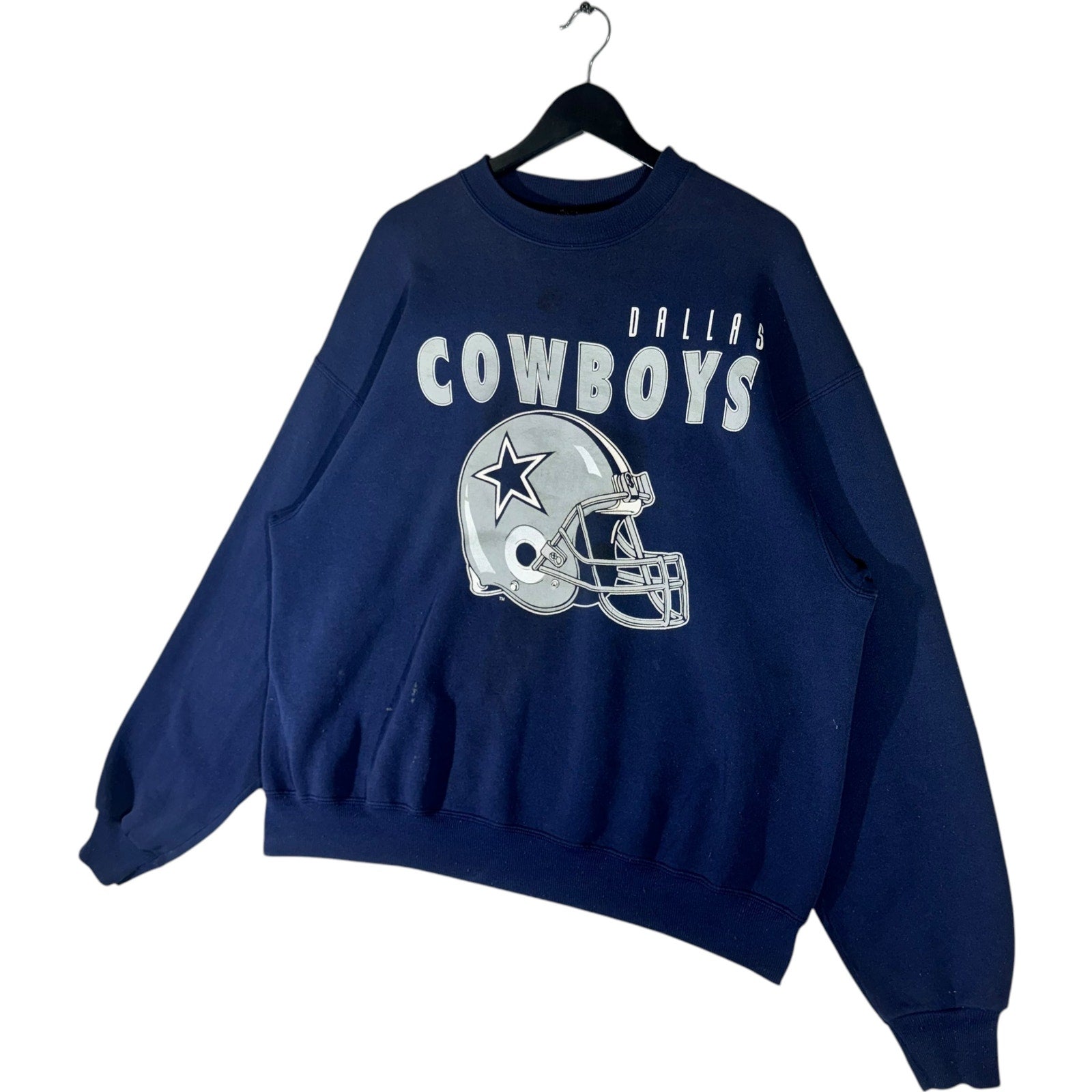 Vintage Dallas Cowboys Helmet Logo NFL Crewneck