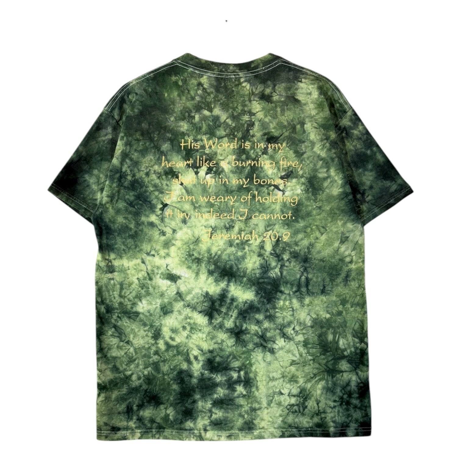 Vintage Jesus Freak Jeremiah 20:9 Graphic Tie Dye T-Shirt