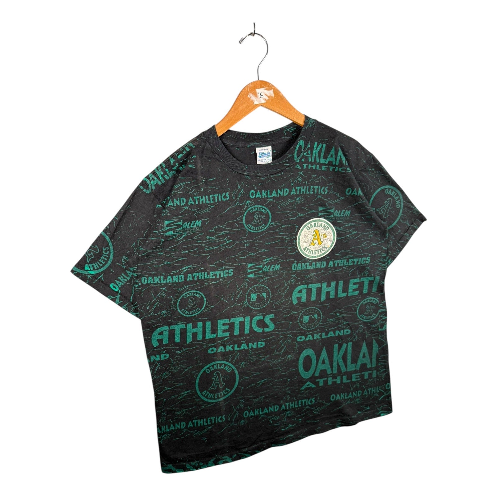 Vintage Oakland Athletics MLB All Over Print Baseball T-Shirt