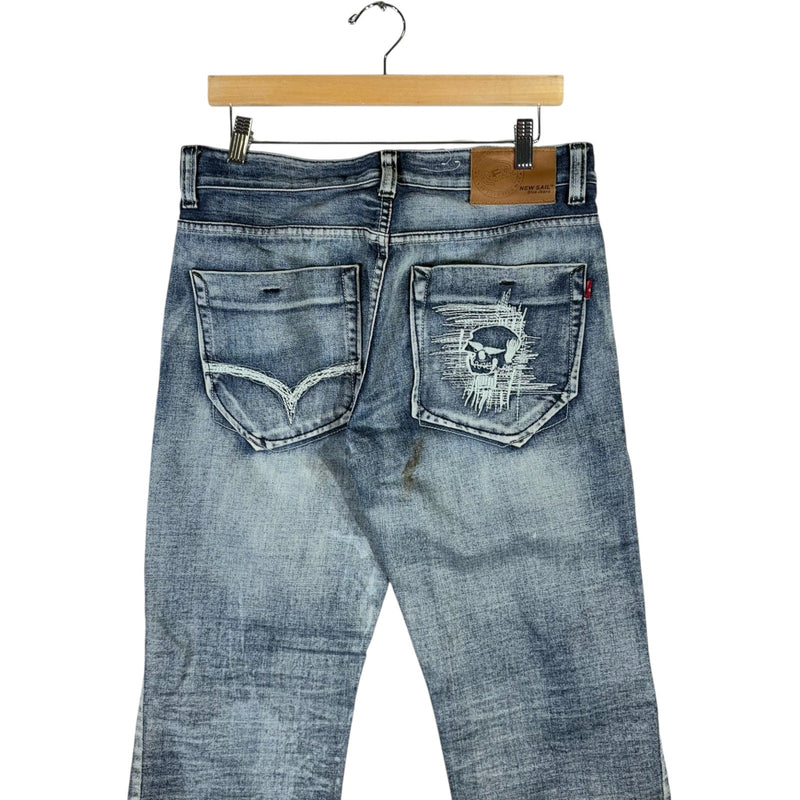 Vintage New Sail Straight Leg Denim Jeans