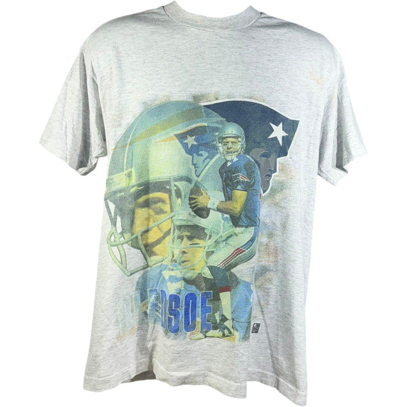 Vintage New England Patriots Drew Bledsoe Big Helmet Tee