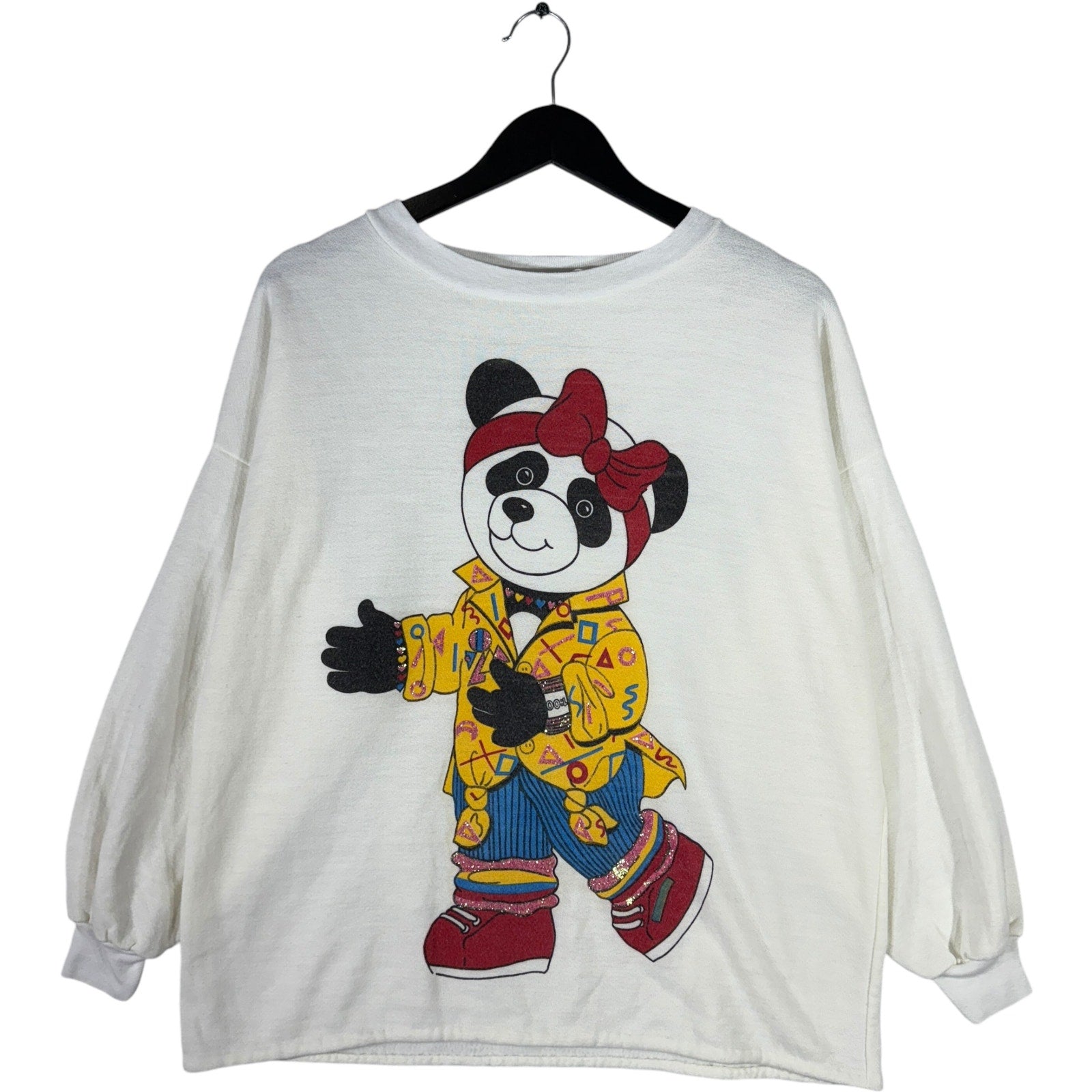 Women's Vintage Stylish Panda Crewneck