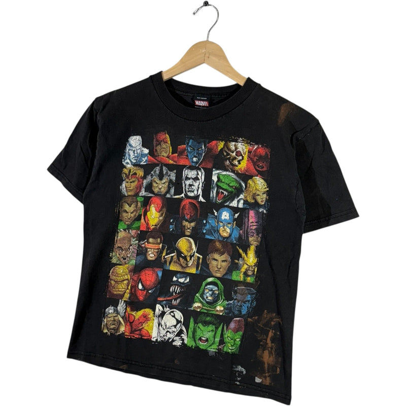 Vintage Marvel Heros And Villains Collage Tee