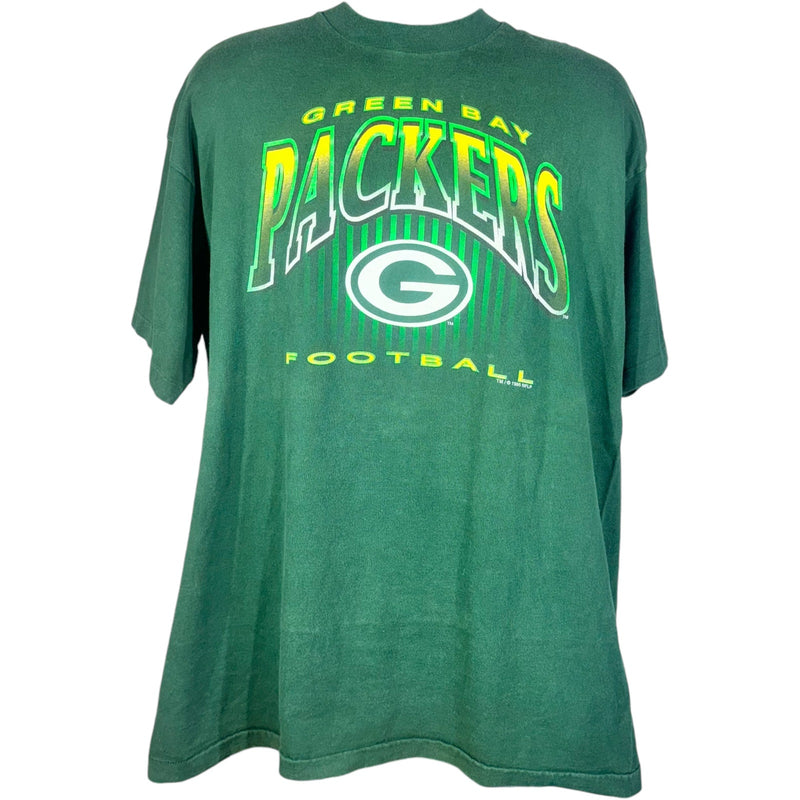 Vintage Salem Sportswear Green Bay Packers Spellout NFL Tee