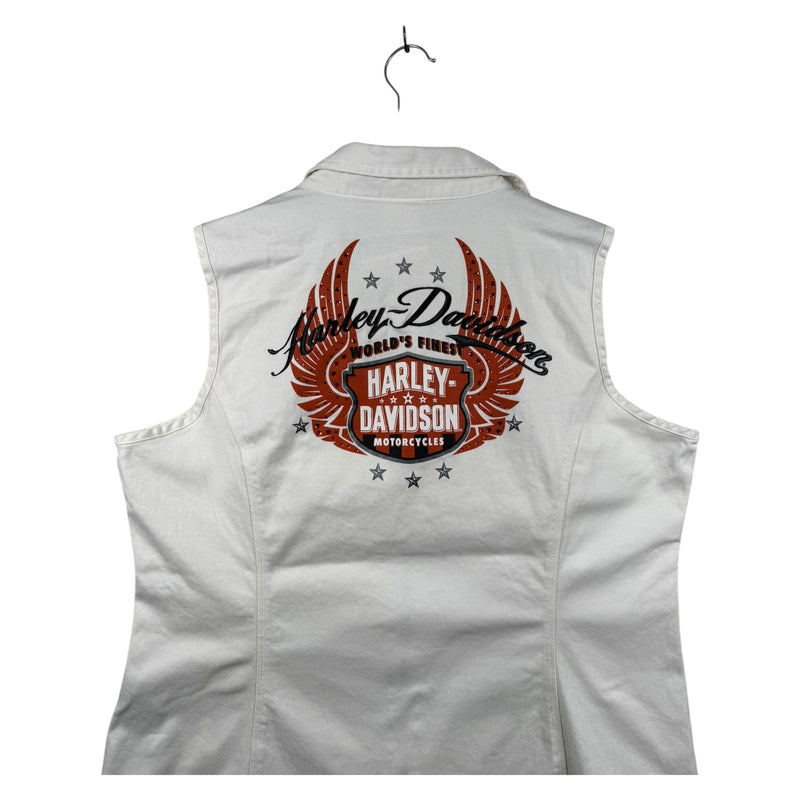Vintage Harley Davidson Biker Vest