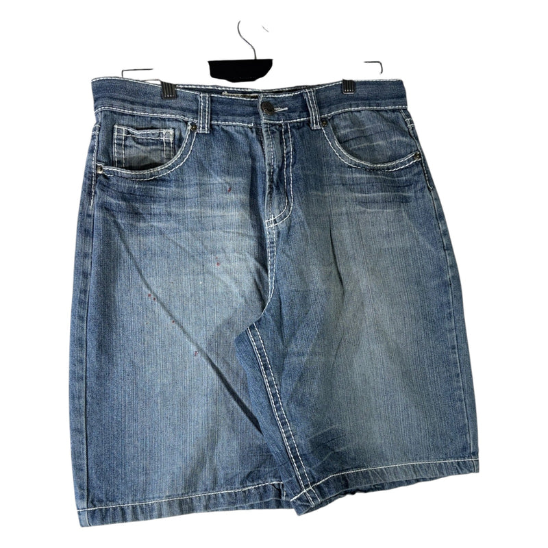 Vintage SoKool Bermuda Utility Denim Shorts 34