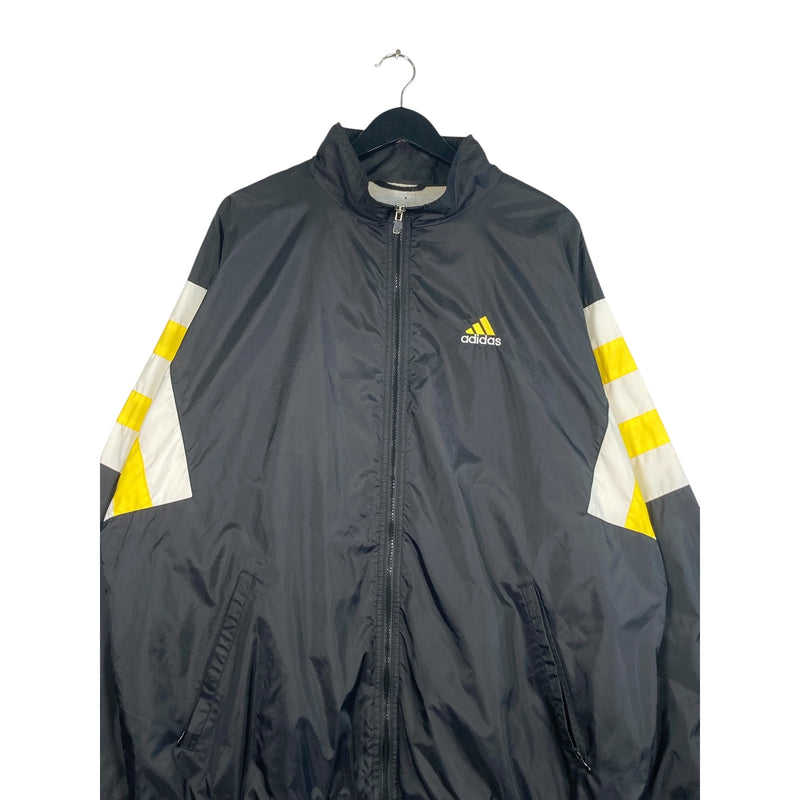 Vintage Adidas Mini Spellout Logo Full Zip Windbreaker