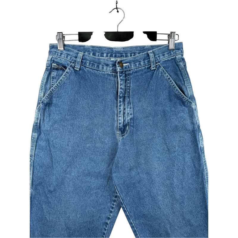 Vintage Capri Pants Straight Leg Cropped Denim Shorts 36