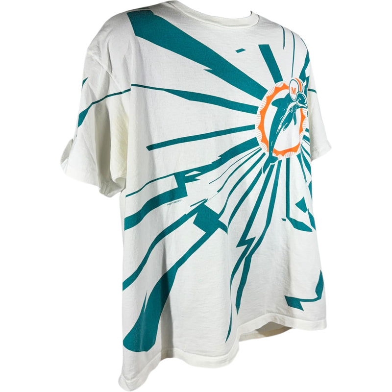 Vintage Starter Miami Dolphins Shock Wave NFL Tee 90s