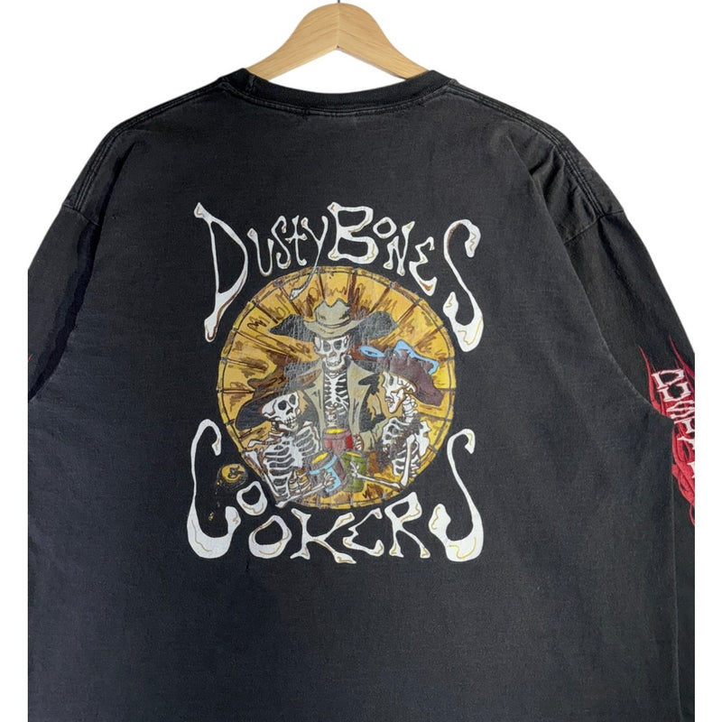 Vintage Dusty Bones Cookers Skeleton Long Sleeve